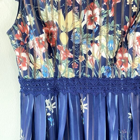 Foxiedox Meadow Open Back Floral Dress M - Picture 4 of 13